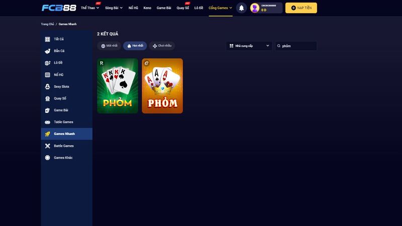 game bài phỏm