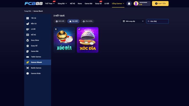 game xóc đĩa